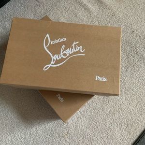 Empty Men’s Christian Louboutin shoe box